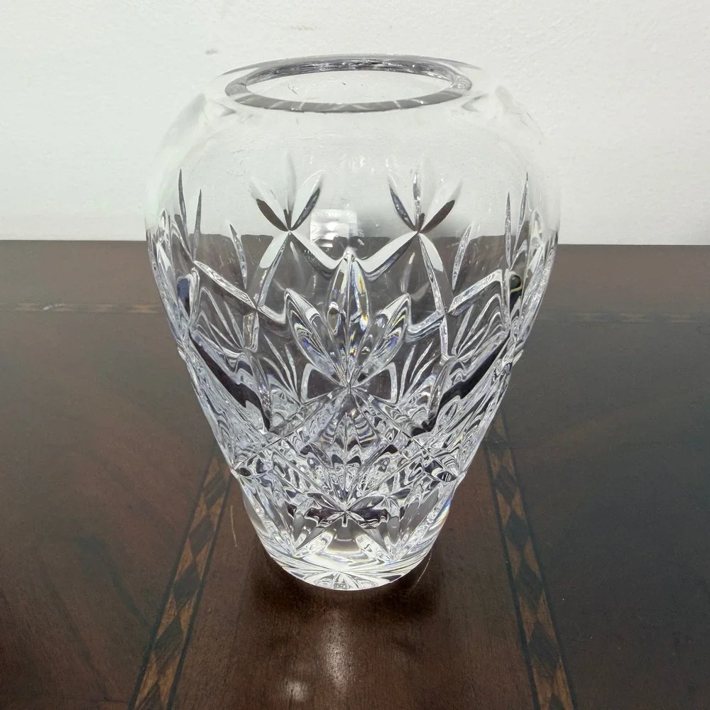 Vintage Signed Tiffany & Co Sybil Cut Crystal Bud Vase 4
